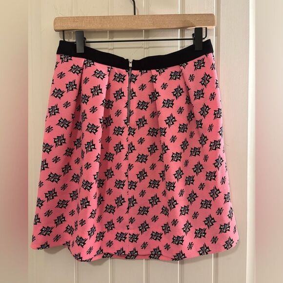 Sandro Printed Pink and Black mini Y2K Skirt - Picture 7 of 8